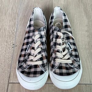 Checkered Canvas Sneakers